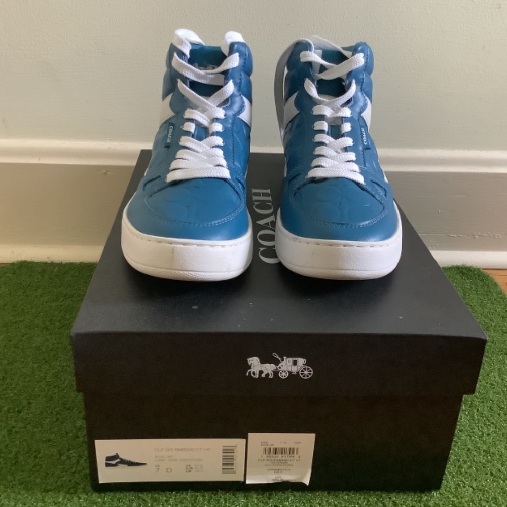 Coach high top sneakers Size: 7 “blue jay” - Picture 3 of 10